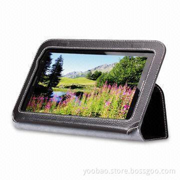 Executive Leather Case for Samsung Galaxy Tab, Made of Real Leather, Available in Black Color